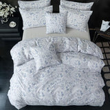 BUPIRD King Comforter Set Floral 3 Pieces Soft Cute Flower Bedding Comforter Sets Garden Style Blue Flower Print Botanical Comforter King for All Seasons 1 Comforter and 2 Pillowcases BUPIRD