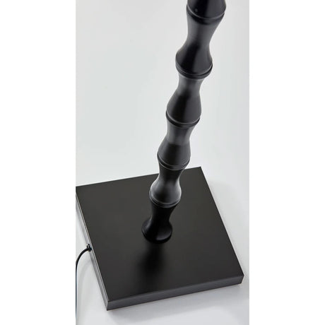 Adesso 1523-01 Stratton Floor Lamp, 62 in., 2 x 150 W Incandescent/CFL, Black/Brown, 1 Black Lamp Adesso