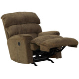Catnapper Atkins Power Wall Hugger Recliner in Brown Polyester Fabric Catnapper