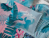 Jay Franco Disney Lilo & Stitch Floral Fun 5 Piece Twin Bed Set - Includes Reversible Comforter & Sheet Set Bedding - Super Soft Fade Resistant Microfiber Jay Franco