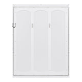 Merax Queen Size Murphy Bed, Wood Queen Murphy Cabinet Bed with Shelves, for Home Office or Small Room, White Merax