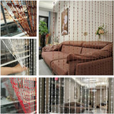 ave split Beaded Curtain Doorways Acrylic Hanging Door Beads String Curtains Tassel Room Divider Screen Decor for Doorway Window Living Room Wedding (042coffee, 39 inch x 78.7 inch), ES042 ave split