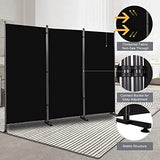 Room Divider 6FT Folding Privacy Screens, 3 Panel Partition Room Dividers w/Freestanding Design, Portable Wall Divider for Room Separtation, Fabric Room Divider Panel Sceen for Home Office Bedroom HOMSCREENER