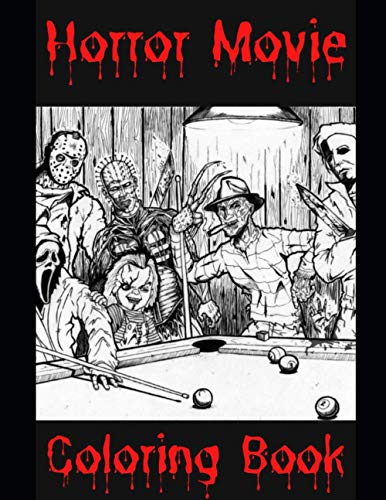 Horror Movie Coloring Book WoodArtSupply