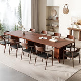 GarveeHome Dining Table for 6-8 People - 63" Modern Long Kitchen Table with Large Tabletop & Heavy Duty Pedestal Legs, Dinner Table for Kitchen, Conference Room, Home, Walnut GarveeHome