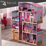 KidKraft Wooden Dollhouse Shimmer Mansion for 12" Dolls KidKraft