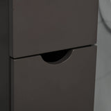 HOMCOM 54" Tall Bathroom Storage Cabinet, Freestanding Linen Tower with 2-Tier Shelf and Drawers, Narrow Side Floor Organizer, Brown HOMCOM