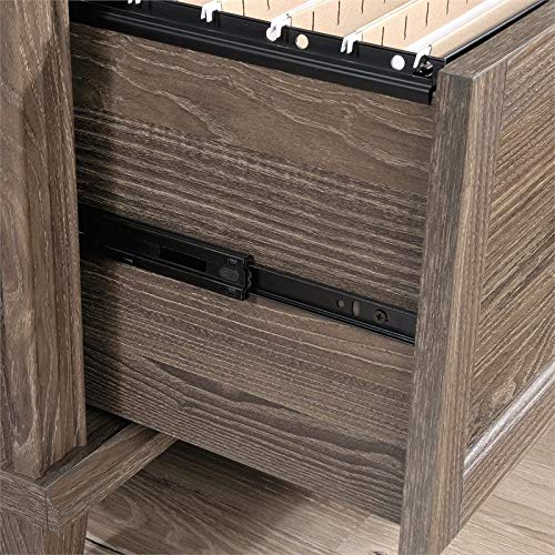 Pemberly Row Contemporary Engineered Wood Lateral File Cabinet in Emery Oak Pemberly Row