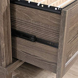 Pemberly Row Contemporary Engineered Wood Lateral File Cabinet in Emery Oak Pemberly Row
