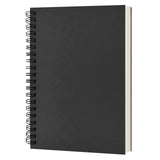 DSTELIN Blank Spiral Notebook, 1-Pack, Soft Cover, Sketch book, 100 Pages / 50 Sheets, 7.5 inch x 5.1 inch (Black) DSTELIN