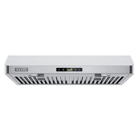 Empava Ductless/Ducted Range Hood Under Cabinet 30 Inch, Touch Control, 300 CFM Plug in, Stainless Steel Empava
