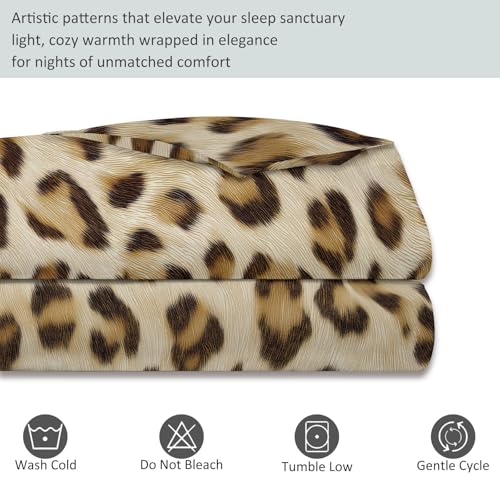 Single Bedding Set 3 Pieces with Minimalist Art Modern 1 Printed Zipper Closure Duvet Cover with 2 Pillow Shams, Ultra Soft Brushed Microfiber Multicolor for Kids Girls Generic