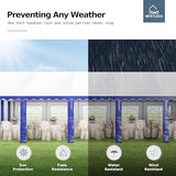 MFSTUDIO 16'x32' Party Tent, Outdoor Heavy Duty Party Tents with Removable Sidewalls, Large Canopy Tent Shelter for Outdoor Events Wedding Birthday, Blue MFSTUDIO