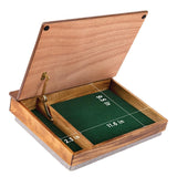 LAPGEAR Schoolhouse Lap Desk with Storage Compartments - Acacia Wood - Natural - Style No. 45076 LapGear