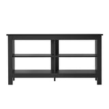 Panana Black TV Stand for 50 inch TV, Storage Shelves, Entertainment Center, Media Console, Living Room, Bedroom Panana
