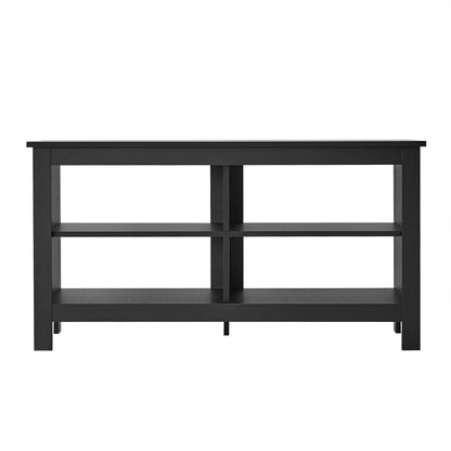 Panana Black TV Stand for 50 inch TV, Storage Shelves, Entertainment Center, Media Console, Living Room, Bedroom - WoodArtSupply