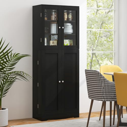Giantex Pantry Organizers and Storage 63.5” Tall Kitchen Cabinet - Thumbnail 4
