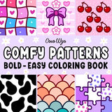 Comfy Patterns: Coloring Book for Adults and Kids, Bold and Easy, Simple and Big Designs for Relaxation Featuring Lovely Cozy Pattern and Mandala (Bold & Easy Coloring) Coco Wyo LLC