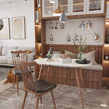 COZYCASA Dining Table Oval 47.2" Mid Century Modern White Kitchen Dinner Table Simple Table for Home Office Kitchen Living Room Bistro Cafe, Computer Writing Desk, White (Oval) COZYCASA