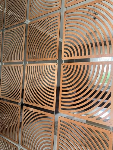 Hanging Wooden Room Divider Panels – CNC Cut Birch Plywood | Decorative Wall Partition | 12 Panels Set Generic