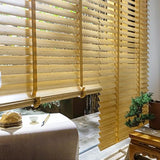 2" Slats Bamboo Blinds for Windows Blackout Shades Horizontal Window Blinds W20-72" H48 60" 64" 72" Blinds for Light ControlInside/Outside Mount Shades, Cordless(72" W x48 H) WoodArtSupply