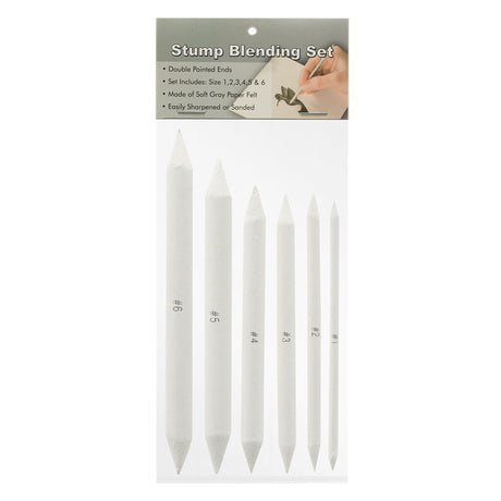 Creative Mark Blending Stumps - Perfect Art Set for Charcoal, Pencils, Pastels - Ideal for Artists and Designers - Solid Double [Set of 6] Creative Mark
