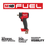 Milwaukee 2855-20 18V Brushless Cordless 1/2" Impact Wrench with Friction Ring Milwaukee