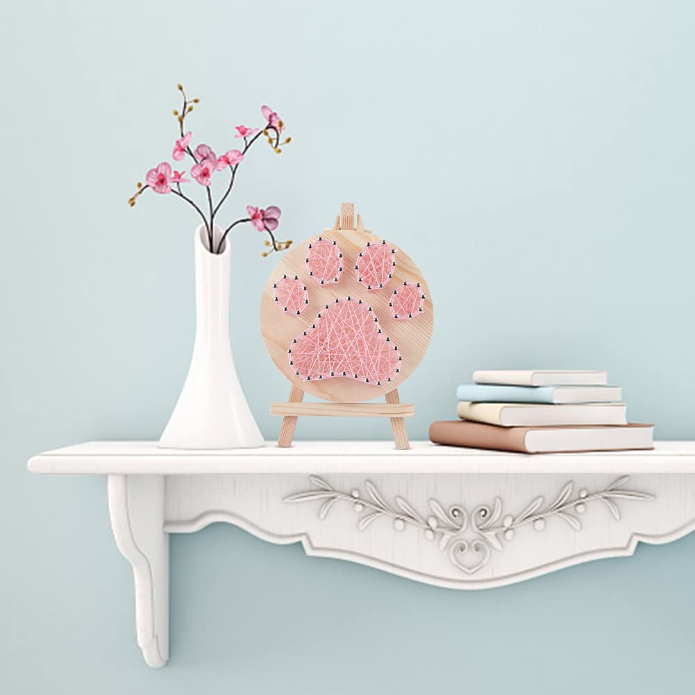 WEBEEDY Paw String Art Kits DIY Craft Kit Art Craft Set for Beginners Home Wall Decoration Crafts Kits for Adults Art Supplies Christmas String Winding Wall Art Gift WEBEEDY