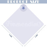 Framendino, 10 Pack Sublimation Blanks Suction Cup Car Window Sign Heat Transfer Metal Signs for DIY Craft Framendino