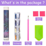 Wergund 5D DIY Large Diamond Art Kits for Adults Train, Large Size Diamond Art Mountain, Full Drill Crystal Rhinestone Embroidery Cross Stitch Arts Craft Canvas Home Wall Decor Gift 12x30Inch Wergund