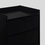 Walker Edison Blythe Scandi Minimalist 5-Drawer Solid Wood Dresser, 43 Inch, Black Walker Edison