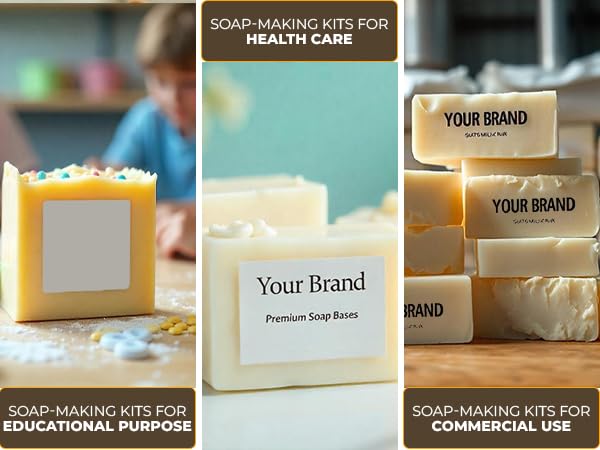 15 LBS Goats Milk Soap Base - Melt and Pour Supplies Kit for Soap Making - SLS/SLES & PEG free - Gentle & Natural Organic Vegetable Ingredients - Make Your Own Bulk For Adult Soapmaker - Easy to cut ZenseMe