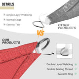 TANG Sunshades Depot 12' x 18' U-V Block Sun Shade Sail Perfect for Outdoor Patio Garden Pergola Gazebo Canopy Deck Playground Preschool Heavy Duty TANG