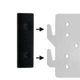 MEETOOT 2PCS Bed Frame Hardware Heavy Duty Bed Post Double Hook and Channel Bracket Black Bed Rail Hook Plate Suitable for Fixing Bed Frame Bed Post Bunk Bed Headboards MEETOOT