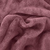 Elegant Comfort Luxuriously Soft 4-Piece Velvet Plush Flannel Sheet Set - Premium Quality - Cozy Warm, Anti-Static, Non Pilling Fuzzy Velvet Flannel Fleece Deep Pocket Sheet Set - Twin XL, Rose Elegant Comfort