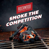 Rockwood Natural Lump Charcoal - Oak, Hickory & Cherry Hardwood Blend for High-Heat Grilling & Slow Smoking - Clean Burning BBQ Charcoal - No Fillers - Made in USA - 20 lbs (2 Packs) Rockwood