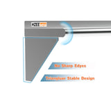 HZEEMFG Stainless Steel Wall Mounted Shelves 12x48 Inches 4ft,18 Gauge Metal Rack Shelf with 2 Brackets for Kitchen, Restaurant,Bar,Lab,Utility Room and Garage HZEEMFG