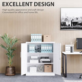 SISESOL White Metal Storage Cabinet with Doors and Shelves,36 inch Small Metal Cabinet with Lock,Short Garage Storage Cabinets,Locking Steel Cupboard for Home,Office,Kitchen,Garages SISESOL