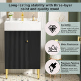 Bathroom Vanity, Combo Cabinet, Bathroom Storage Cabinet, Single Ceramic Sink