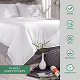 Pure Bamboo Full Sheets, Genuine 100% Organic Viscose Derived from Bamboo Bed Sheet Set, Luxuriously Soft & Cooling, Double Stitching, 2 Year Quality Promise (Full, Charcoal) Pure Bamboo