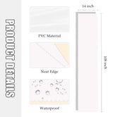 MUNILAIL 6 Pcs White Scalloped Table Runner 14 x 108 Plastic Table Runner for Birthday Wedding Baby Shower Party Disposable Table Runner MUNILAIL