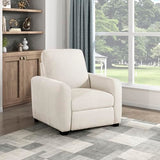 Lexicon Modern Power Recliner Chair with One-Touch Control and Charging Ports, Chenille Home Theater Seating, Wall-Hugger Reclining Chair for Living Room/Bedroom/Office, Easy Assembly, Beige