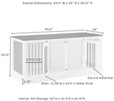 Crosley Furniture Winslow Medium Credenza Dog Crate Kennel for Pets, Dark Brown Crosley Furniture