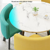 Office Reception Room Club Table, Table And Chair Set, Negotiation Table Sales Office Shops Meetings Small Round Tables, Nordic Negotiation Table And Chair, Business Conference Room Coffee Table ( Col PAKMEZ