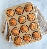 Nordic Ware Naturals Aluminum NonStick Muffin Pan, Twelve 2.75 Inch Cups Nordic Ware