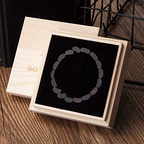 BOBO BIRD Womens Wooden Bracelet Stylish Wood & Stainless Steel Combined Adjustable Wooden Bangle Jewelry (S04-1) BOBO BIRD