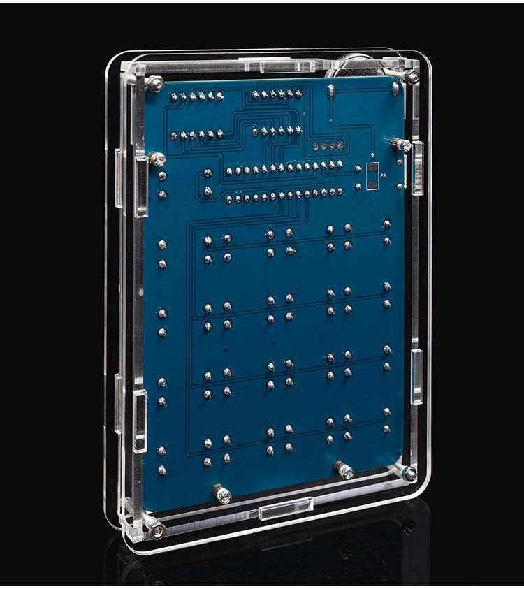 DIY Electronic Calculator Kit, 6-Digit Display, Soldering Practice Project with Resistance Reader MUXWELL