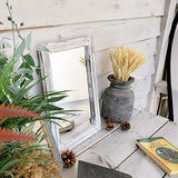 AAZZKANG Wood Mirror with Frame Rustic Wall Mirror Rectangle Decorative Farmhouse Bedroom Bathroom Hanging Mirror Home Wall Decor AAZZKANG