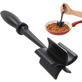 Meat Chopper, Heat Resistant Meat Masher for Ground Beef, Hamburger Meat, 5 Curve Blade Hamburger Chopper, Ground Meat Smasher Ground Beef Chopper, Mix and Chop Kitchen Tool & Meat Browning Utensil GUMBALL