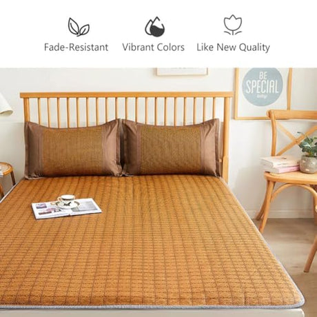 WLLYXUS Japanese Floor Mattress Futon Mattress,Tatami Mat Sleeping Pad Cooling Foldable Roll Up Mat Dormitory Pad Floor Lounger Pillow Bed WLLYXUS
